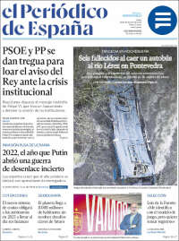 Portada de El Periódico de España (España)