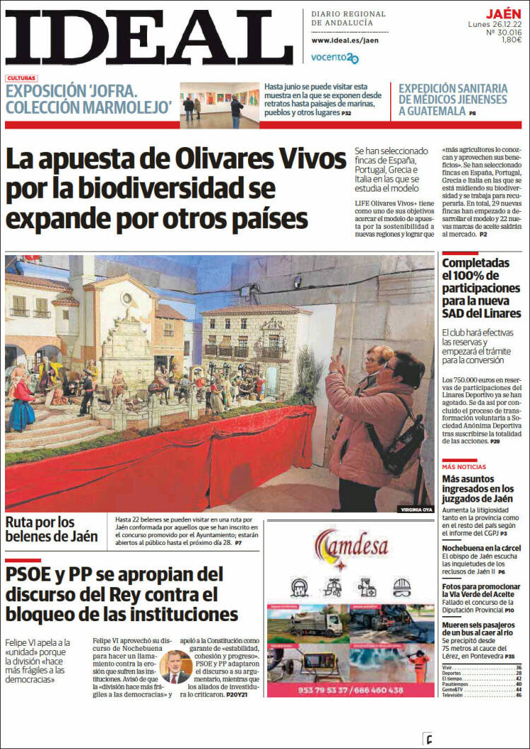 Portada de El Ideal de Jaén (España)