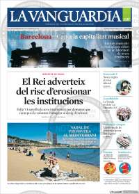 Portada de La Vanguardia (España)