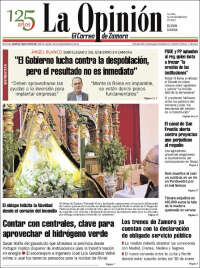 Portada de La Opinión - El Correo de Zamora (España)