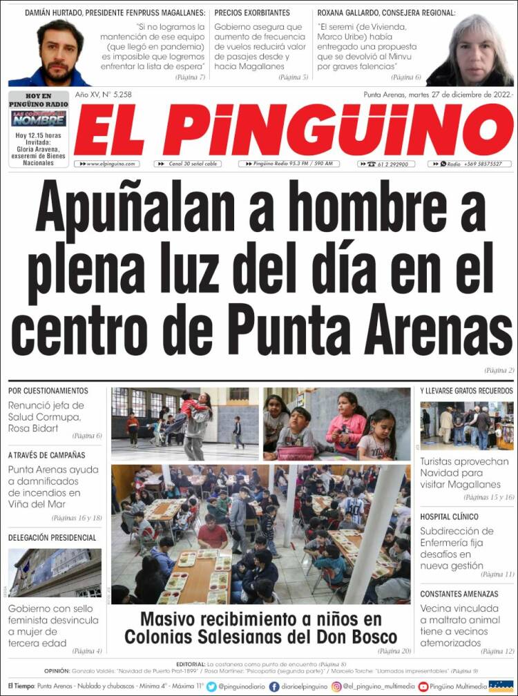 Portada de El Pingüino (Chile)