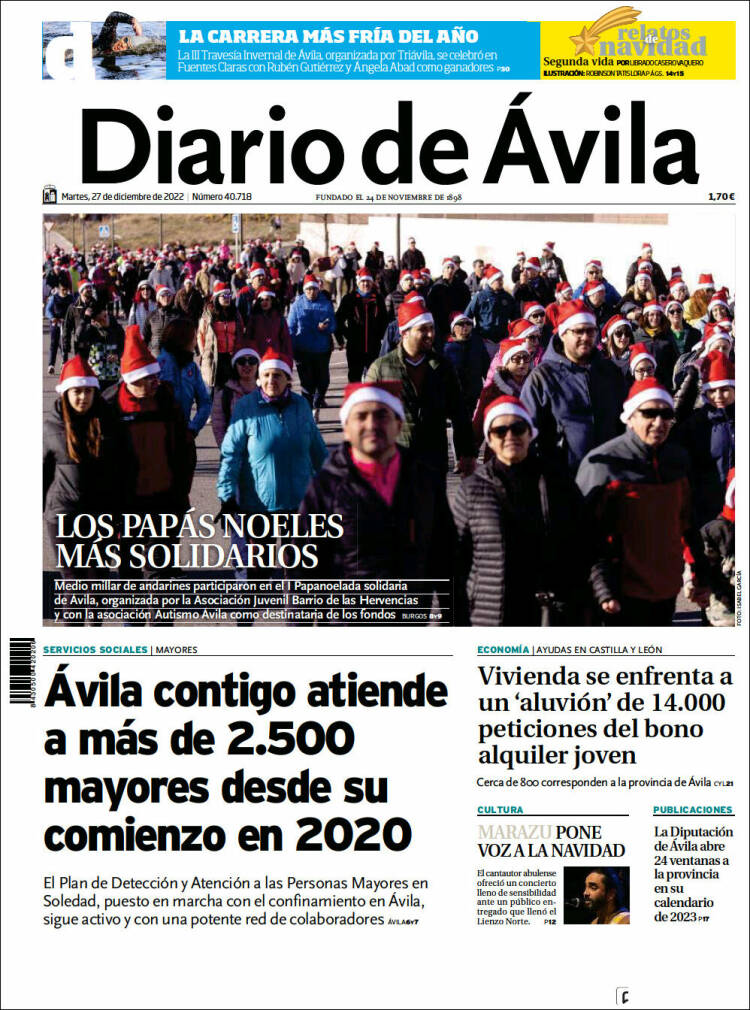 Portada de Diario de Ávila (Espagne)