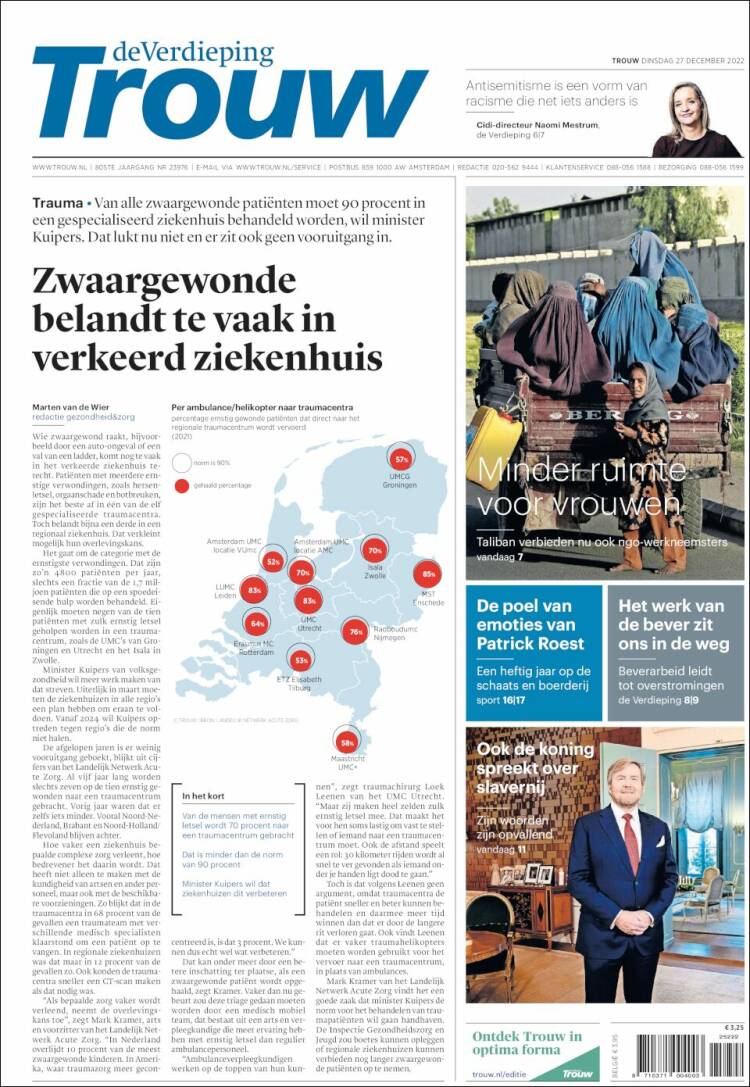 Portada de Trouw (Netherlands)