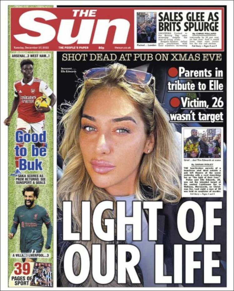 Portada de The Sun (United Kingdom)