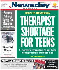 Portada de Newsday (USA)