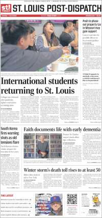 Portada de St. Louis Post-Dispatch (USA)