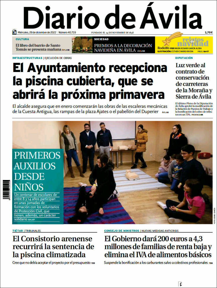 Portada de Diario de Ávila (Espa&ntilde;a)