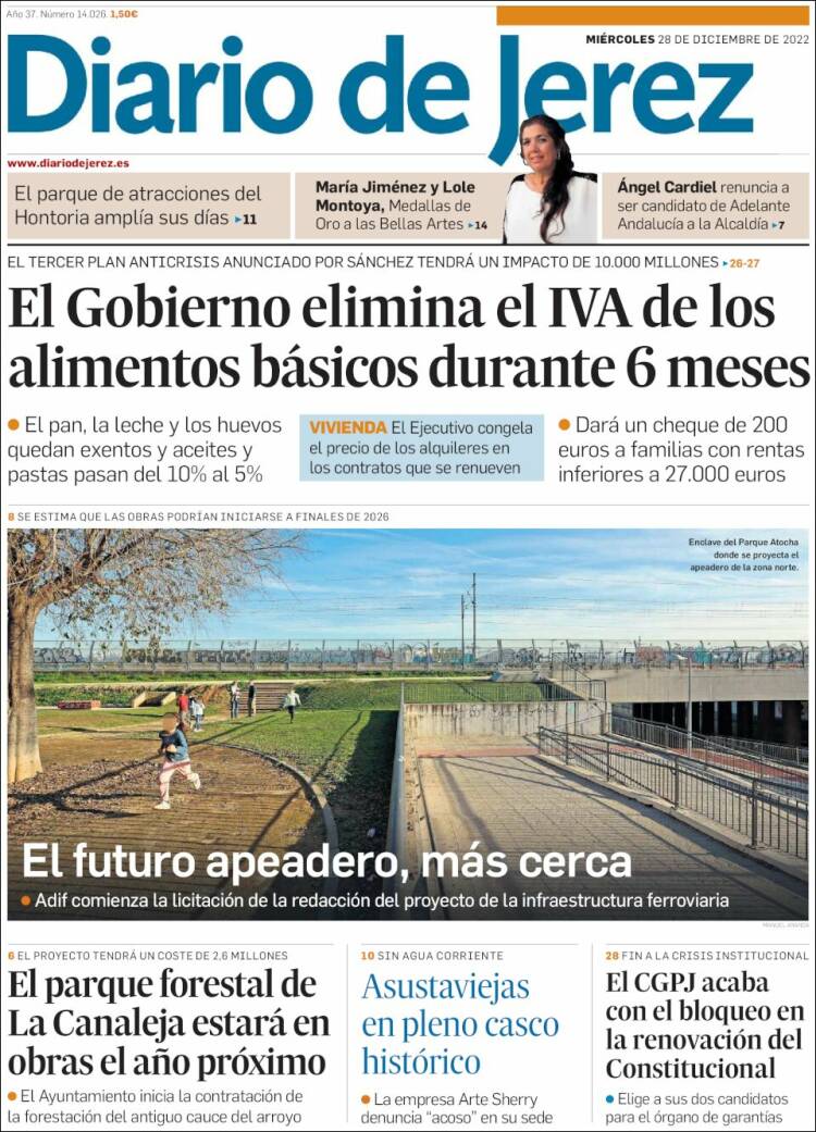 Portada de Diario de Jerez (Espa&ntilde;a)