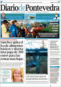 Portada de Diario de Pontevedra (Espa&ntilde;a)