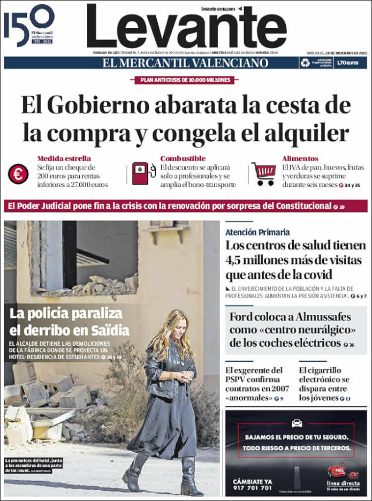 Portada de Levante (Espa&ntilde;a)