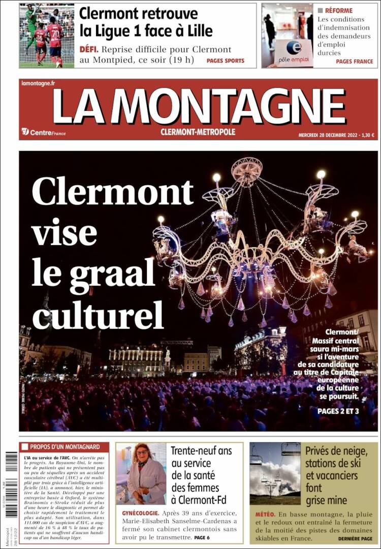 Portada de La Montagne (Francia)