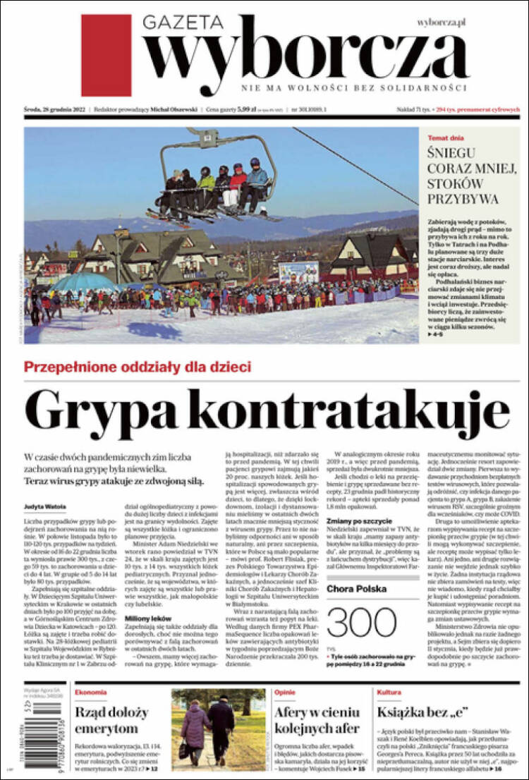 Portada de Gazeta Wyborcza (Poland)