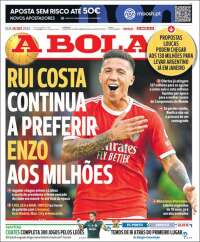 Portada de A Bola (Portugal)