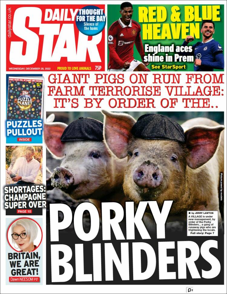 Portada de Daily Star (United Kingdom)