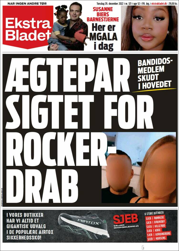 Portada de Ekstra Bladet (Dinamarca)