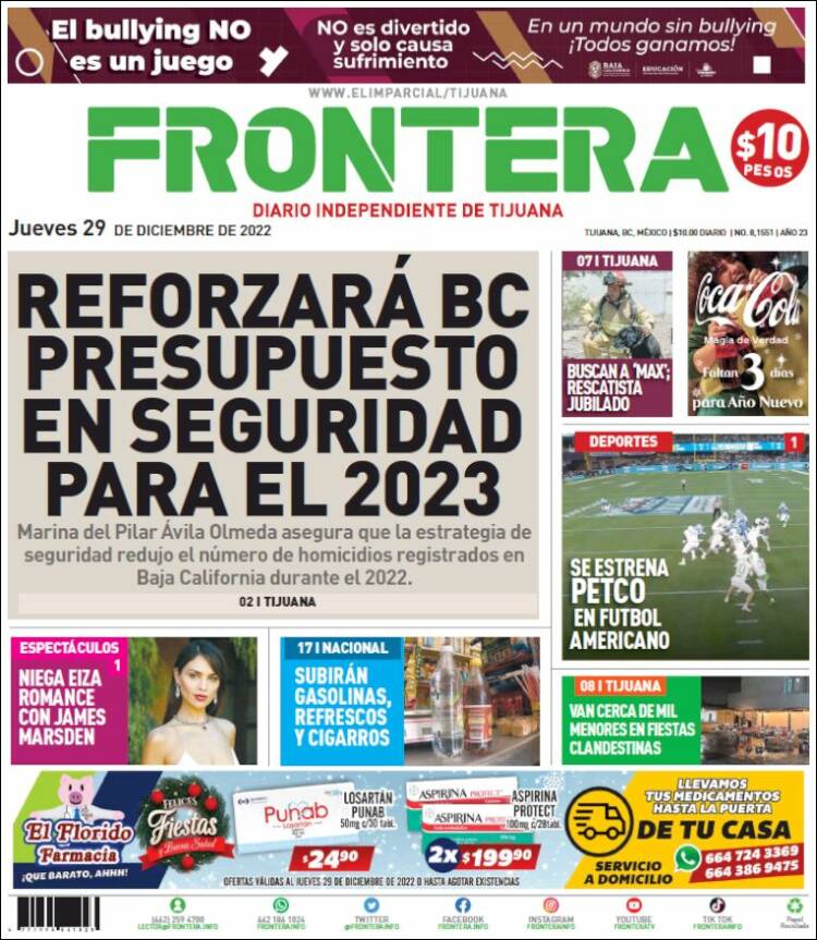 Portada de Frontera (Mexico)