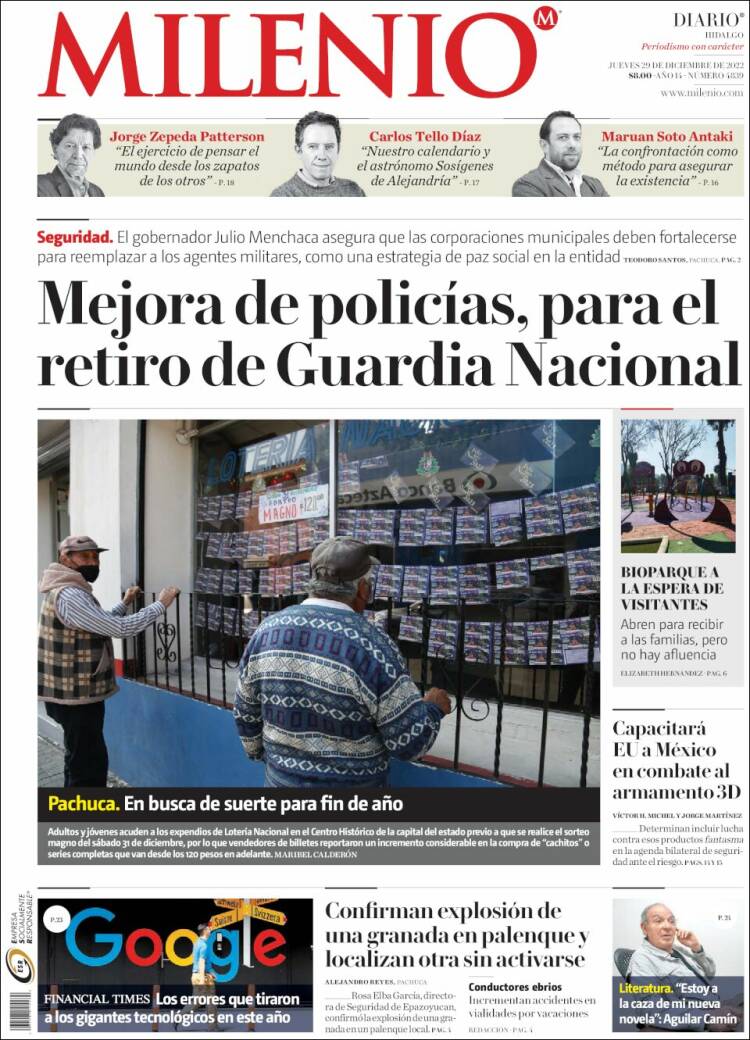 Portada de Milenio de Hidalgo (Mexico)