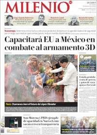 Portada de Milenio de Monterrey (Mexico)