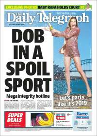 Portada de The Daily Telegraph (Australia)