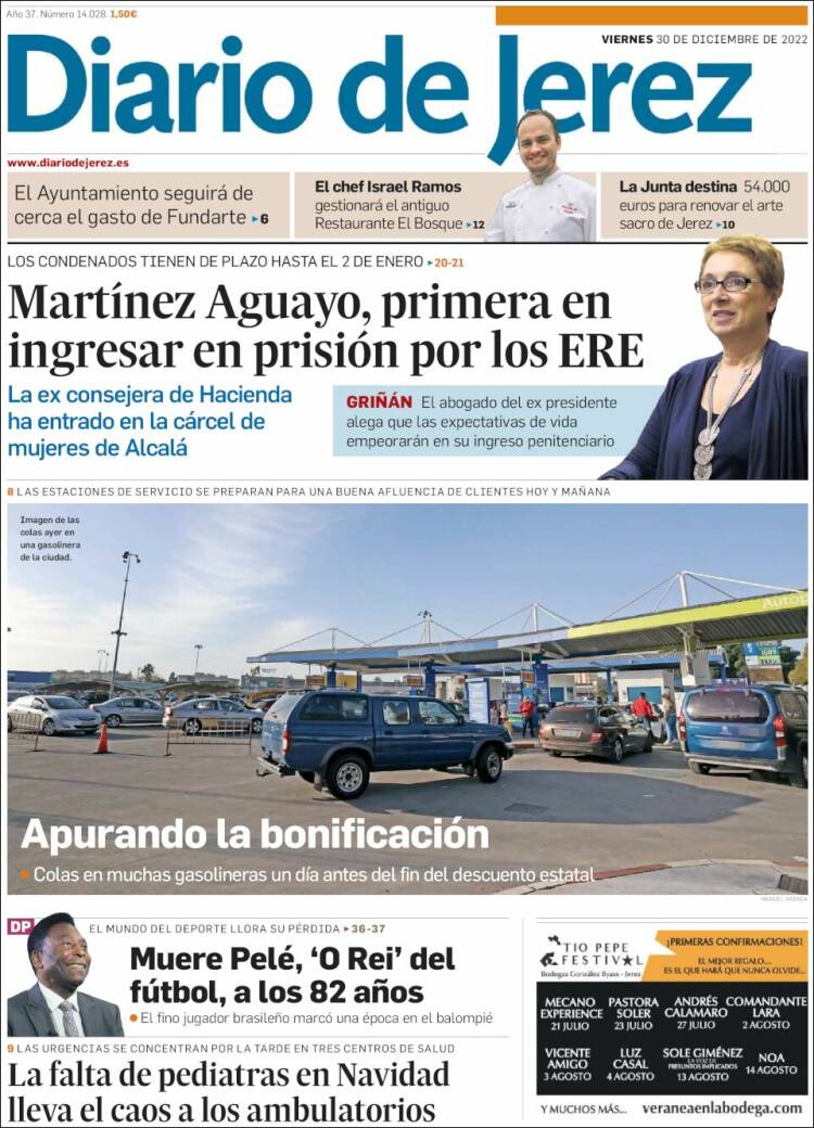 Portada de Diario de Jerez (España)