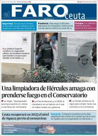 Portada de El Faro de Ceuta (España)