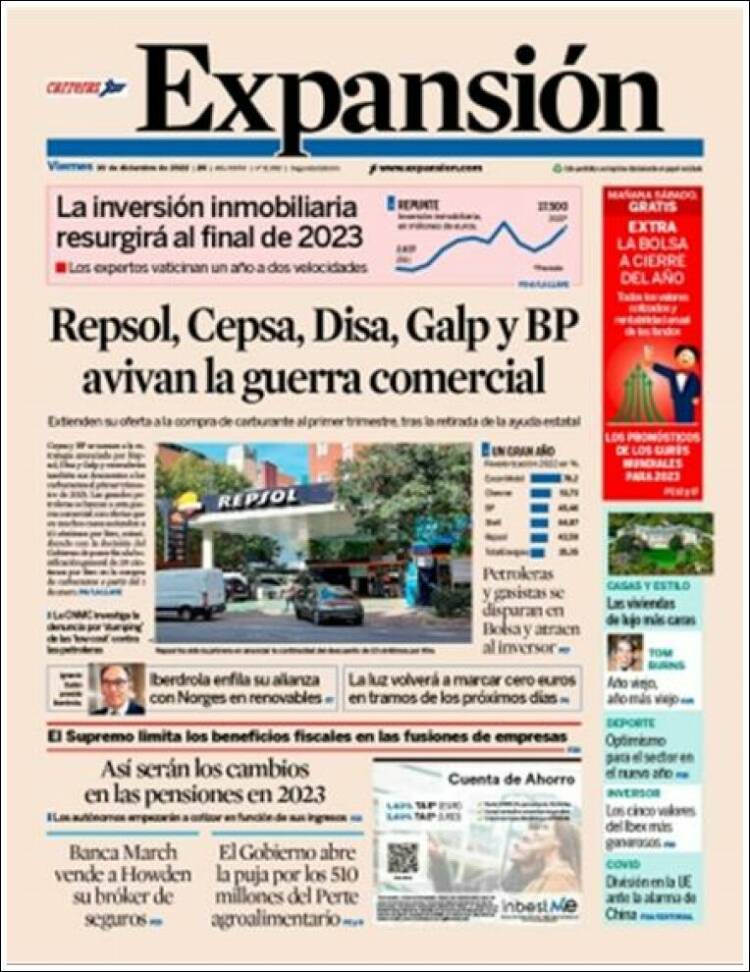 Portada de Expansión (Espa&ntilde;a)