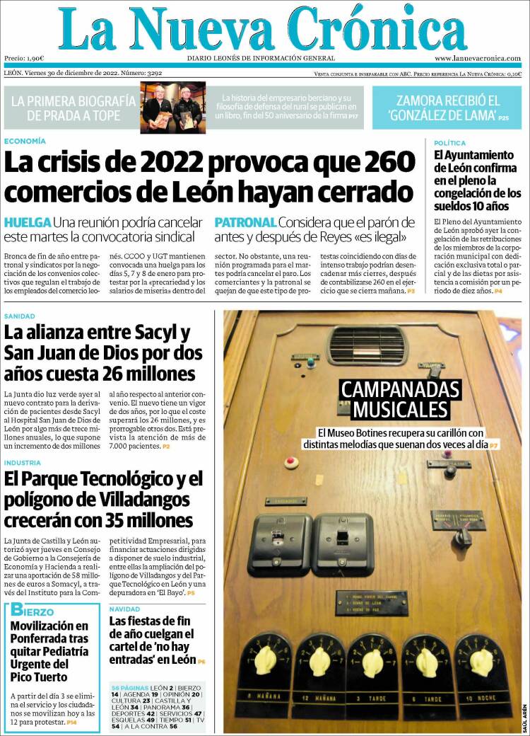 Portada de La Nueva Crónica (España)