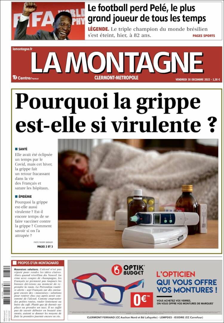 Portada de La Montagne (Francia)