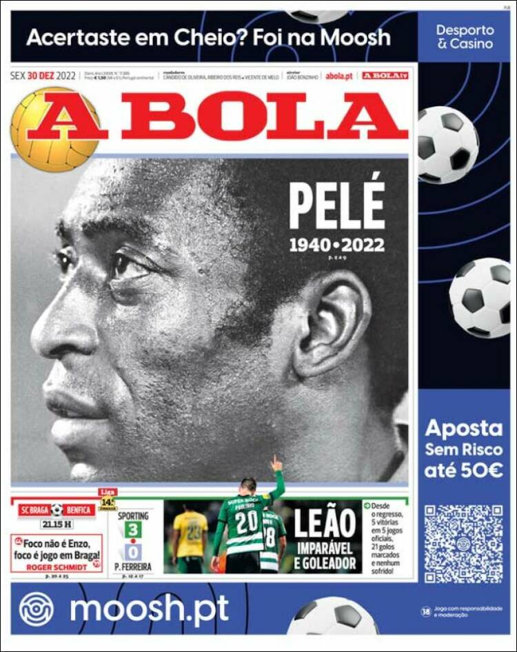 Portada de A Bola (Portugal)