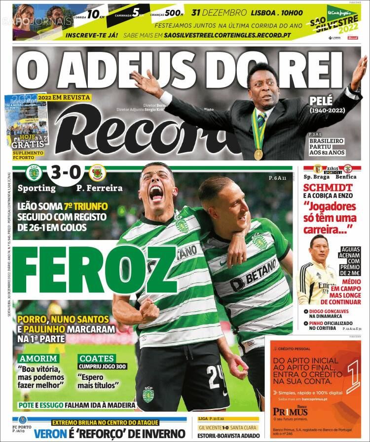 Portada de Record (Portugal)
