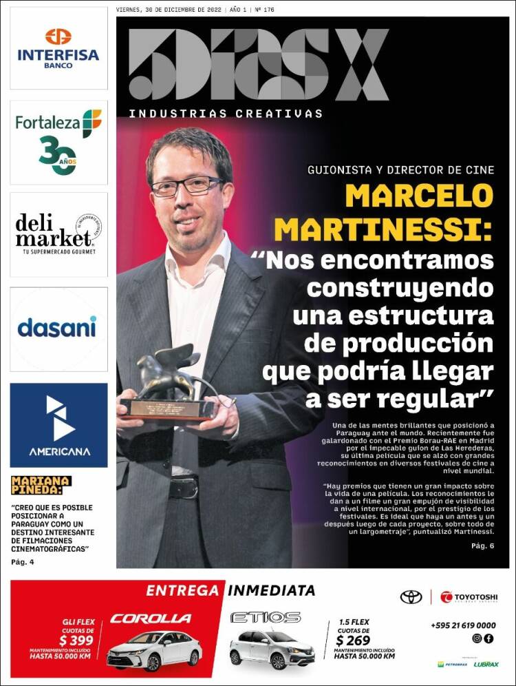 Periódico 5 Días Paraguay Periódicos De Paraguay Edición De Viernes