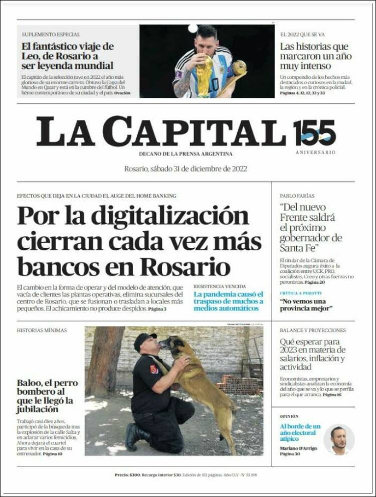 Portada de La Capital - Rosario (Argentina)