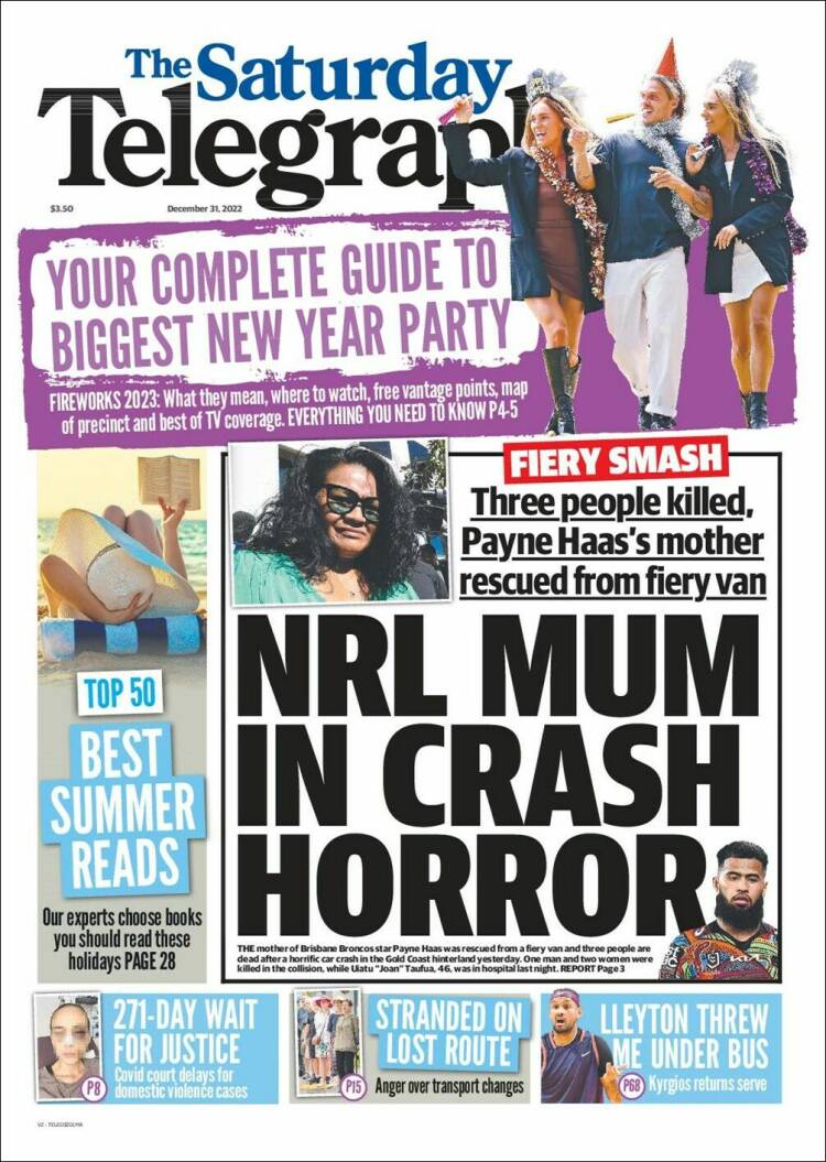 Portada de The Daily Telegraph (Australia)
