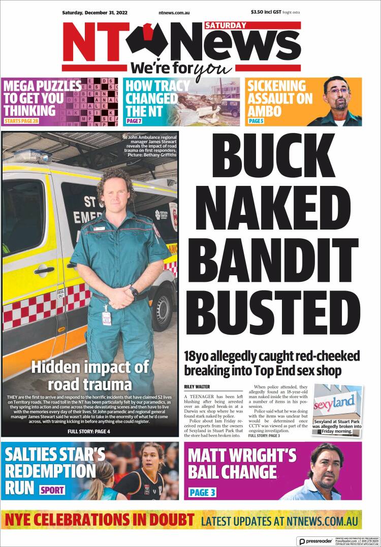 Portada de Northern Territory News (Australia)