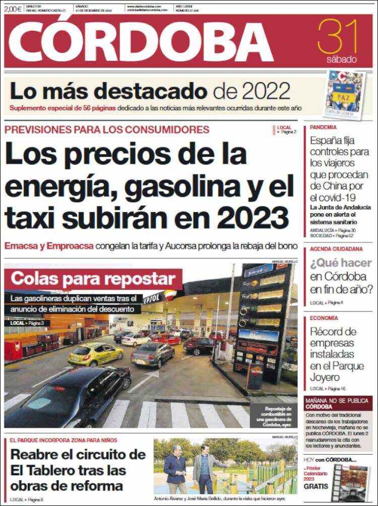 Portada de Diario de Córdoba (Spain)