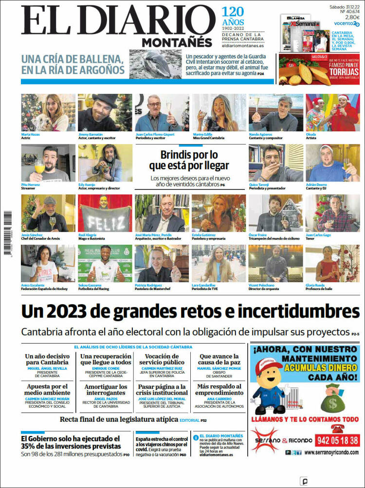 Portada de El Diario Montañés (Spain)