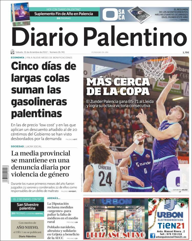 Portada de Diario Palentino (Spain)