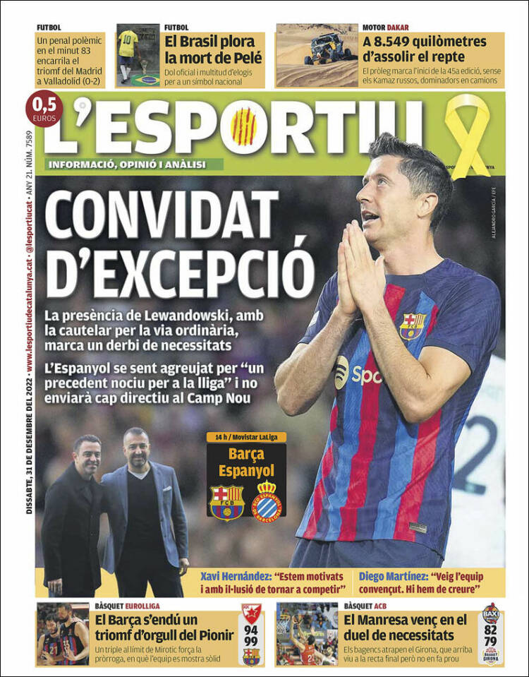 Portada de L'Esportiu (Spain)