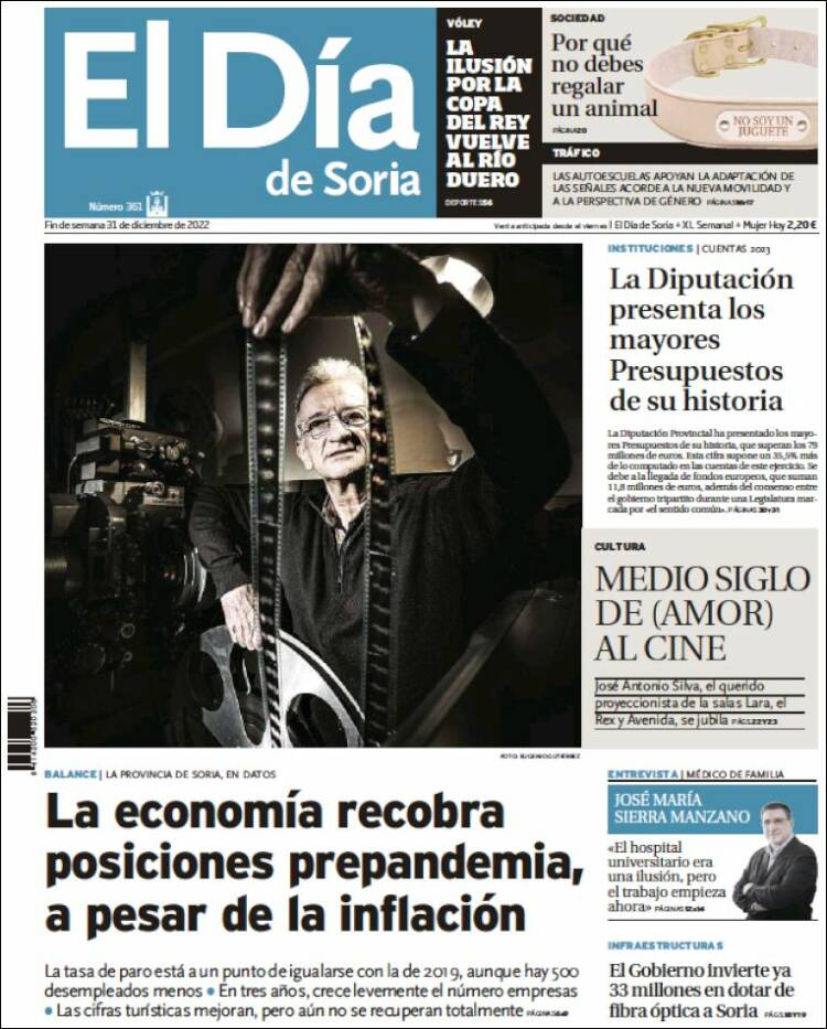 Portada de El Día de Soria (Spain)