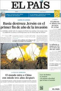 Portada de El País (Spain)