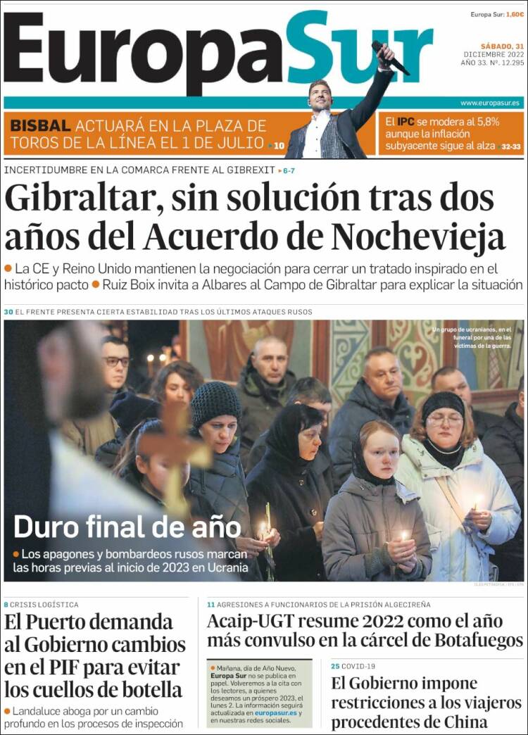 Portada de Europa Sur (Spain)