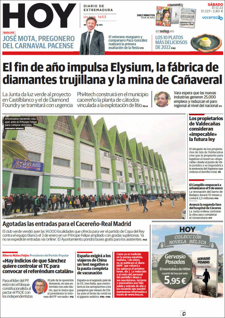 Portada de Hoy - Badajoz (Spain)