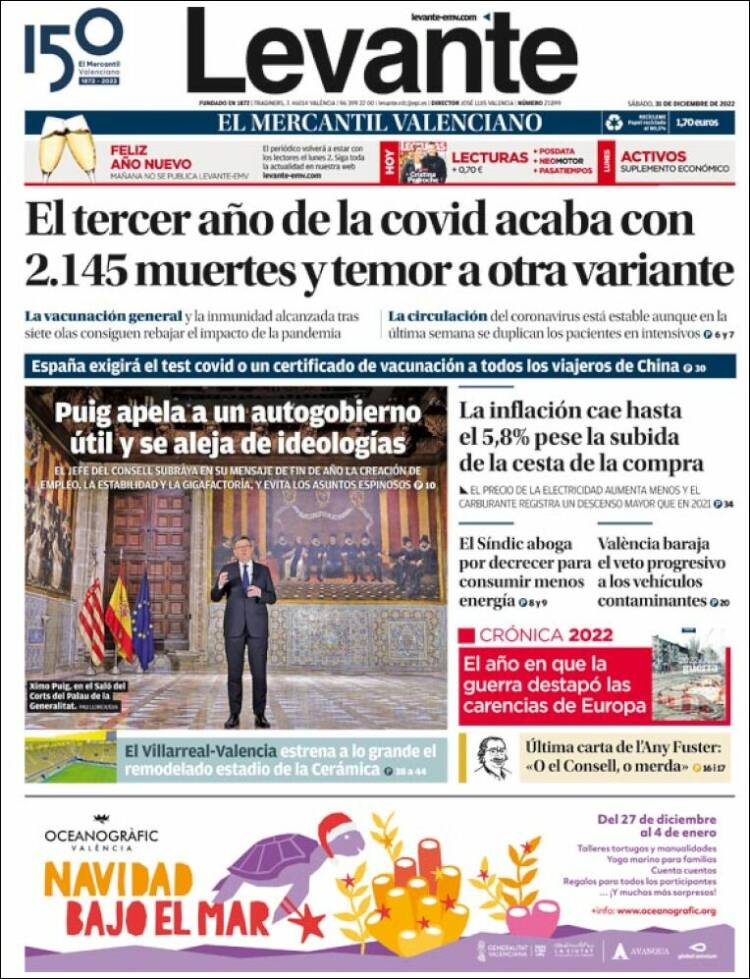 Portada de Levante (Spain)