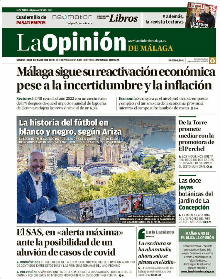 Portada de La Opinión de Málaga (Spain)