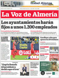 Portada de La Voz de Almería (Spain)