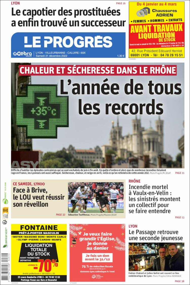 Portada de Progres de Fecamp (Francia)
