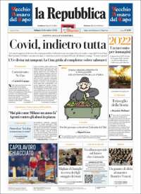 Portada de La Repubblica (Italy)