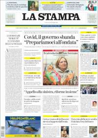 Portada de La Stampa (Italy)