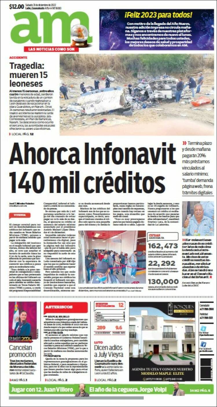 Portada de Al Día A.M. (M&eacute;xico)