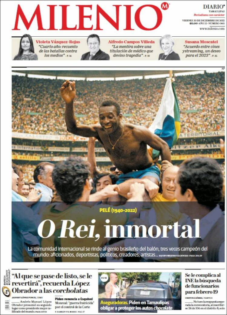 Portada de Milenio - Tamaulipas (M&eacute;xico)